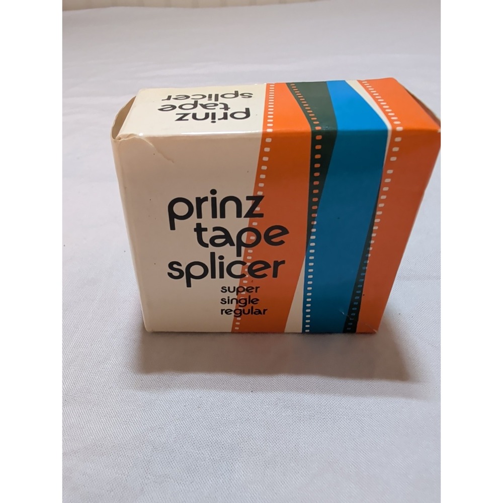 Vintage Prinz Tape Splicer Super Single Regular 8mm Movie Film Tool 380-40 Box